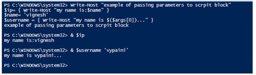 Passing Parameter