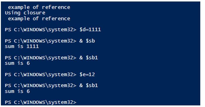 PowerShell scriptblock 5