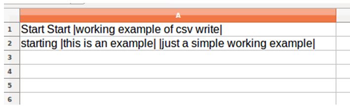 Python write CSV file 1