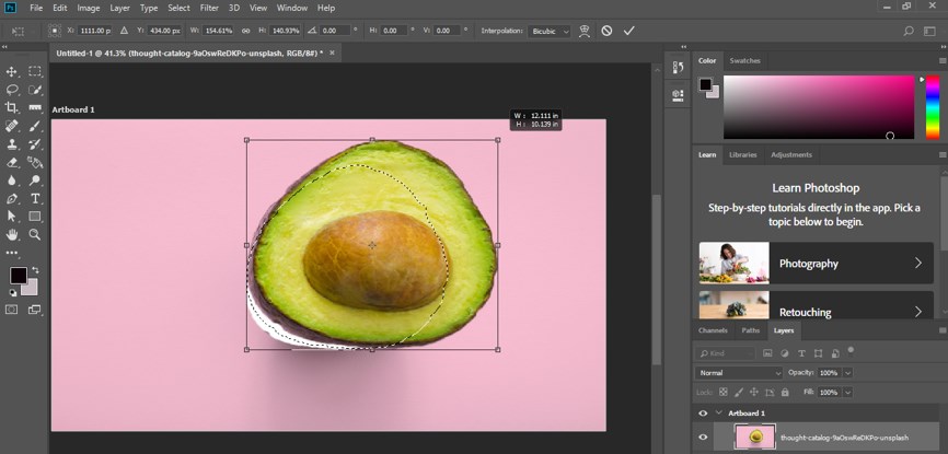 Resize Object in Photoshop - 10