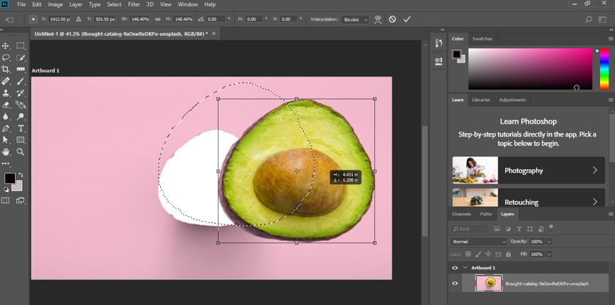 Resize Object in Photoshop - 11