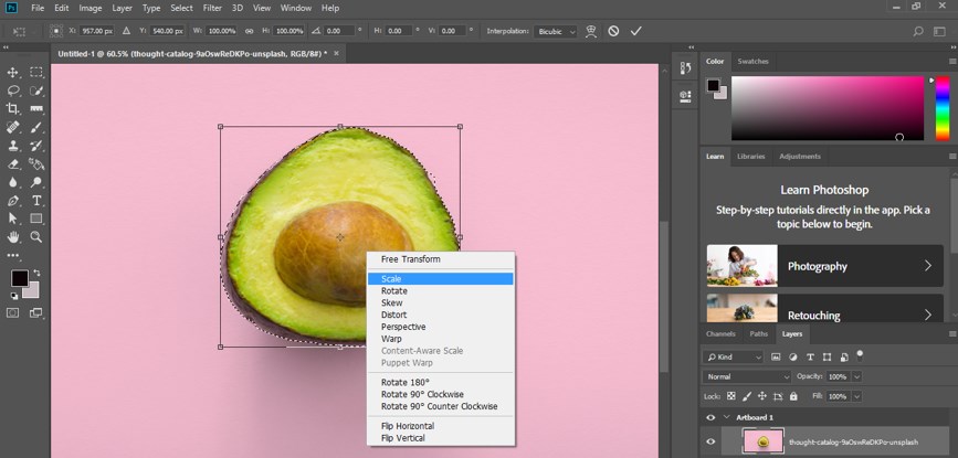 Resize Object in Photoshop - 9