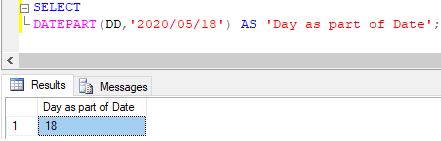 SQL DATEPART()3