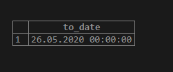 SQL TO_DATE()-1.1
