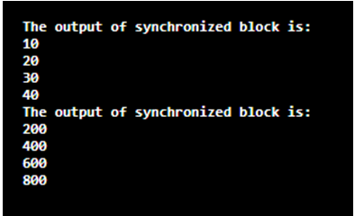 Synchronized Block in Java-1.2