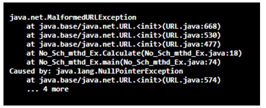Types of Exception in Java 9