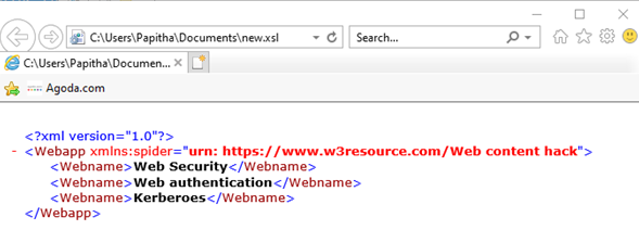 XML Namespaces Example 3