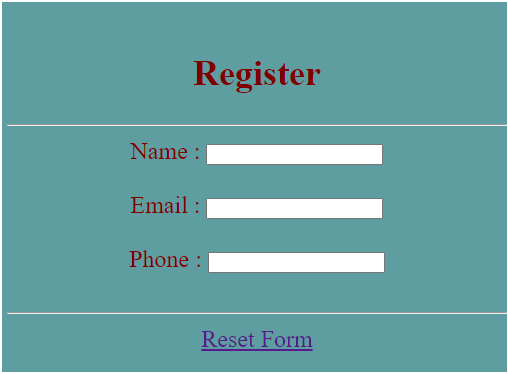 jQuery Reset Form-1.1