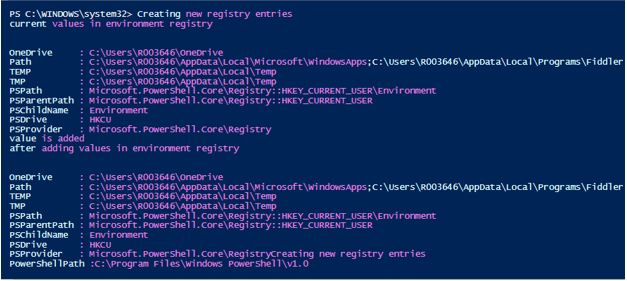 Registry Entries