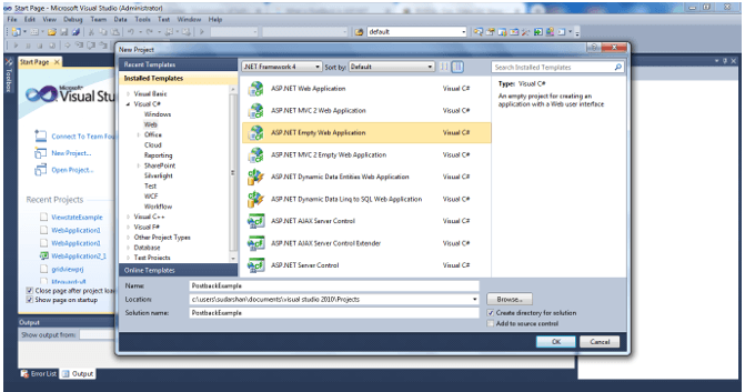 ASP.NET PostBack output 2