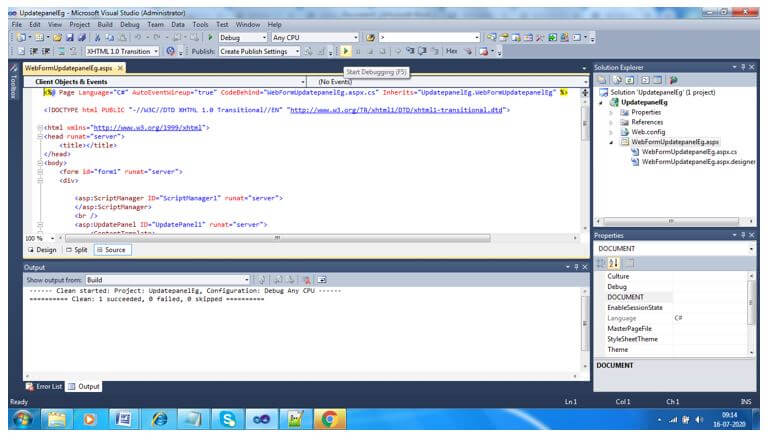 Save the ASPX compile code