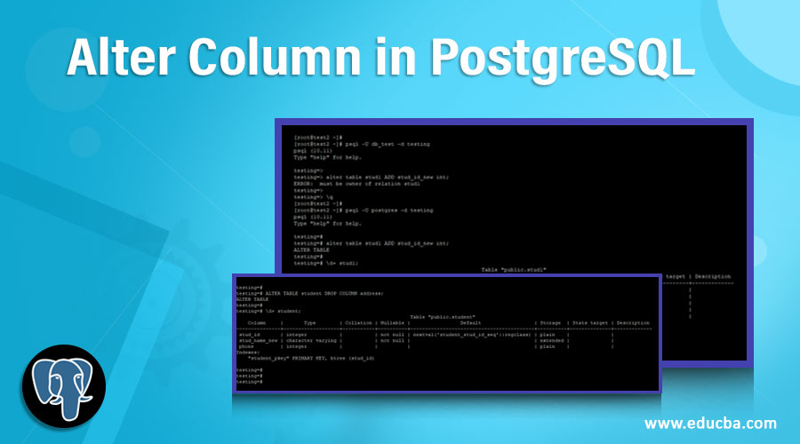 Alter Column in PostgreSQL