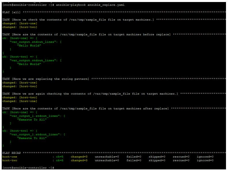 Ansible Replace Line in File