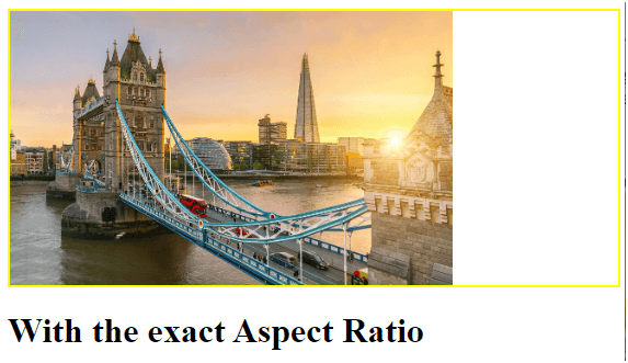 With the exact Aspect Ratio Example 6