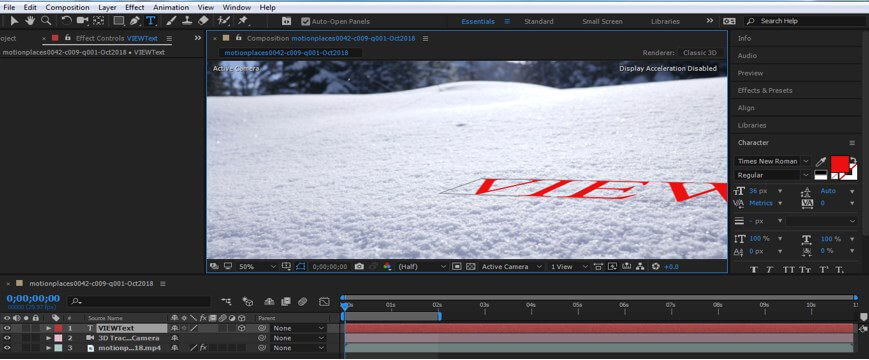 Camera Tracking in After Effect - 12