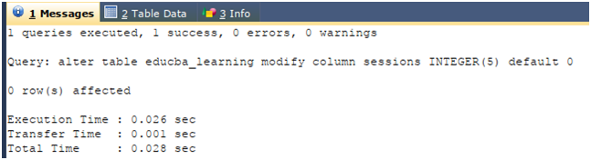 Column in SQL Example 2