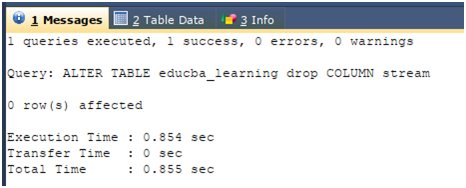 Column in SQL Example 4