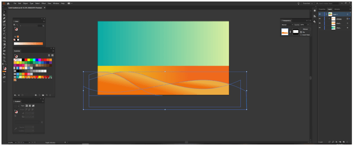 Illustrator Gold Gradient output 10