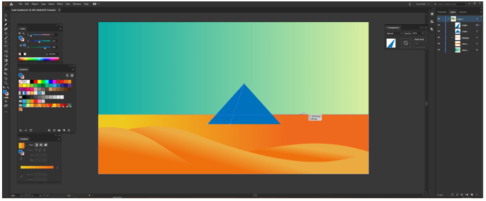 Illustrator Gold Gradient output 12