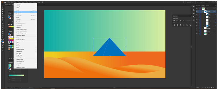 Illustrator Gold Gradient output 14