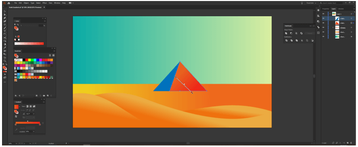 Illustrator Gold Gradient output 15