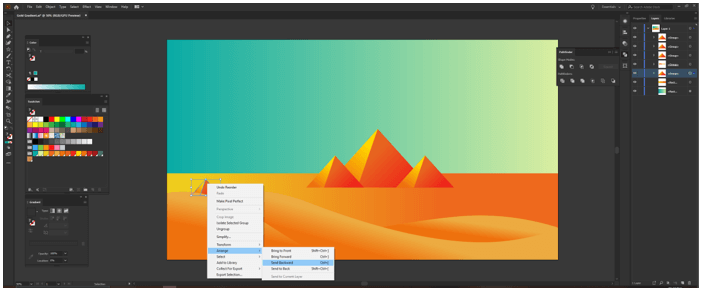 Illustrator Gold Gradient output 20
