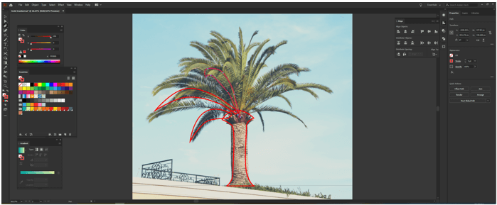 Illustrator Gold Gradient output 21