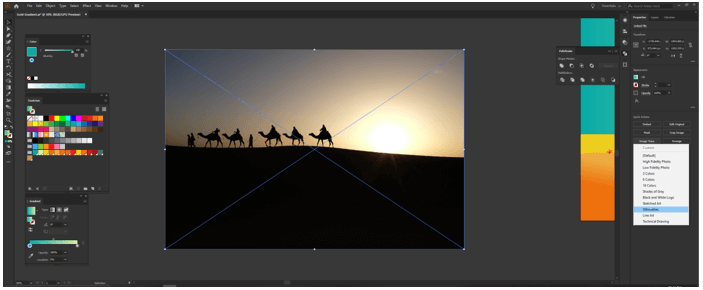 Illustrator Gold Gradient output 25