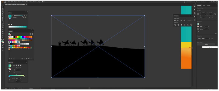 Illustrator Gold Gradient output 27