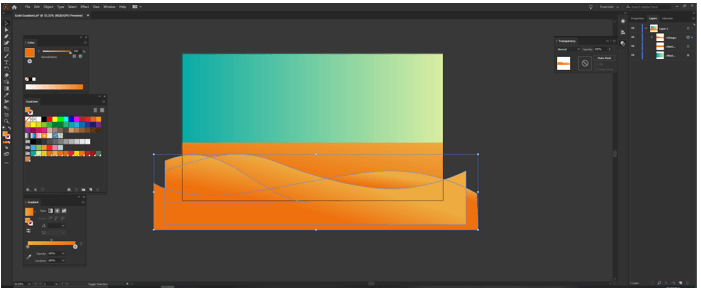 Illustrator Gold Gradient output 8