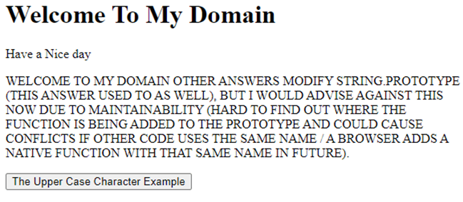 JavaScript Uppercase-2.2