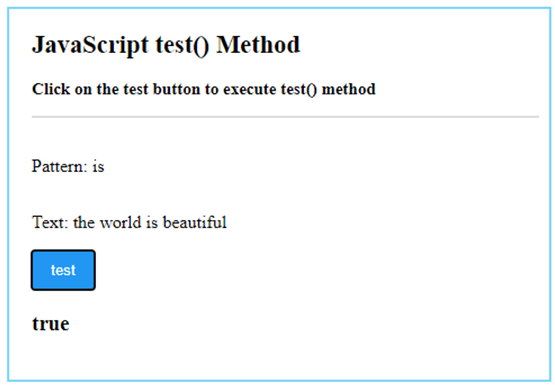 JavaScript test()-1.1
