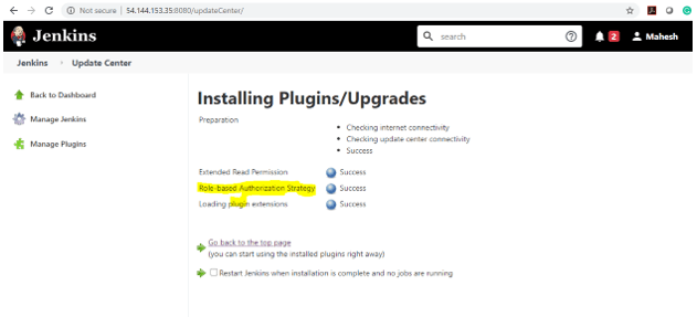 Jenkins User output 4