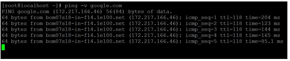 With “-v” Option