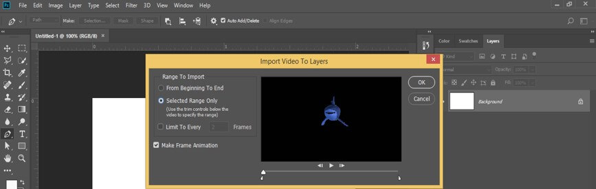 Import Video to Layers’