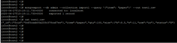 MongoDB Export to Excel Example 2