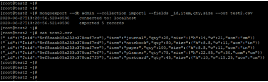 MongoDB Export to Excel Example 3