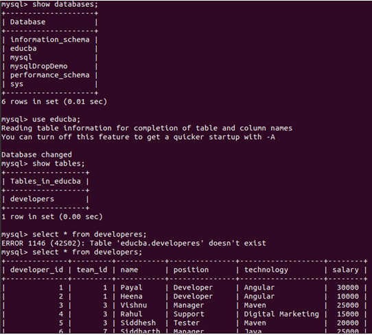 contents of backup Example 12