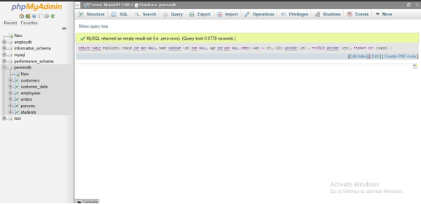 MySQL CHECK Constraint - 1