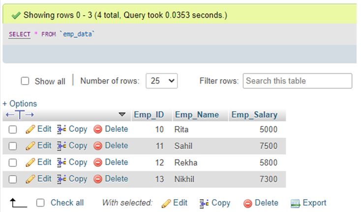 MySQL DELETE Trigger 4