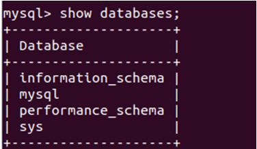 MySQL Drop Database-1.2