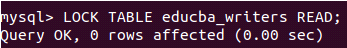 MySQL Lock Table - 4