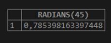 RADIANS()