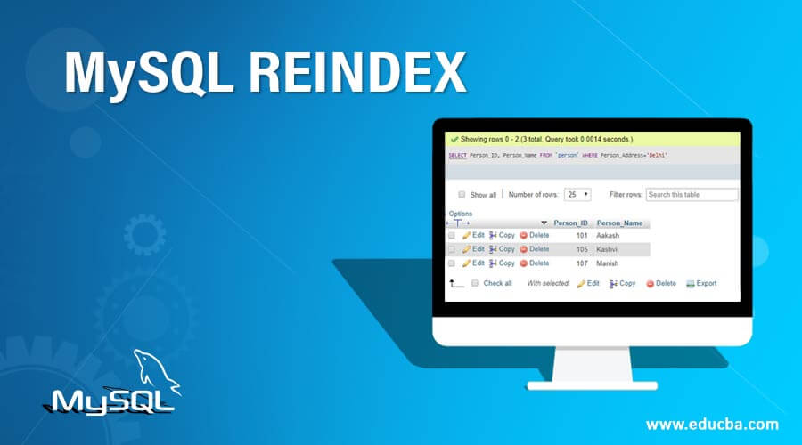 MySQL-REINDEX