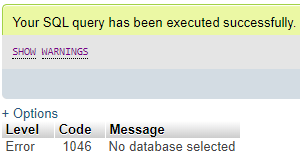 ERRORS Command Example 7