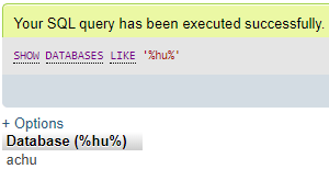 MySQL SHOW Example 1