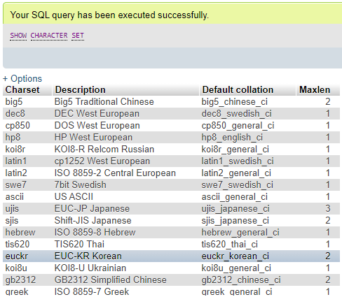 MySQL SHOW Example 4
