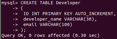 MySQL Transaction Example 1