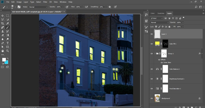 Night Effect in Photoshop - 34