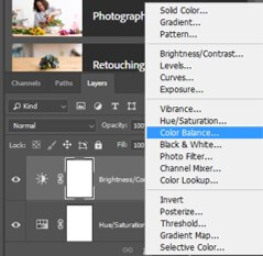 Color balance option